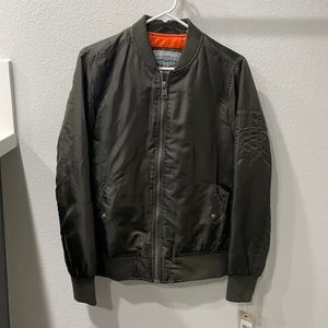 Women's Olive Green Levis Bomber Jacket